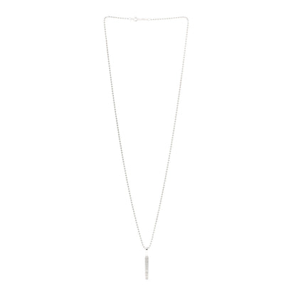Tiffany Sterling Silver 1837 Makers Bar Pendant Necklace 3 of 6