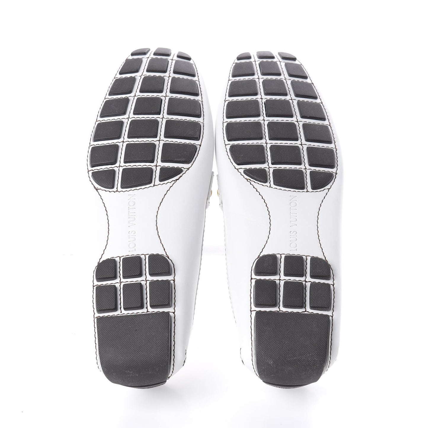 Calfskin Mens Monte Carlo Car Shoe Moccasin Loafers 10 White