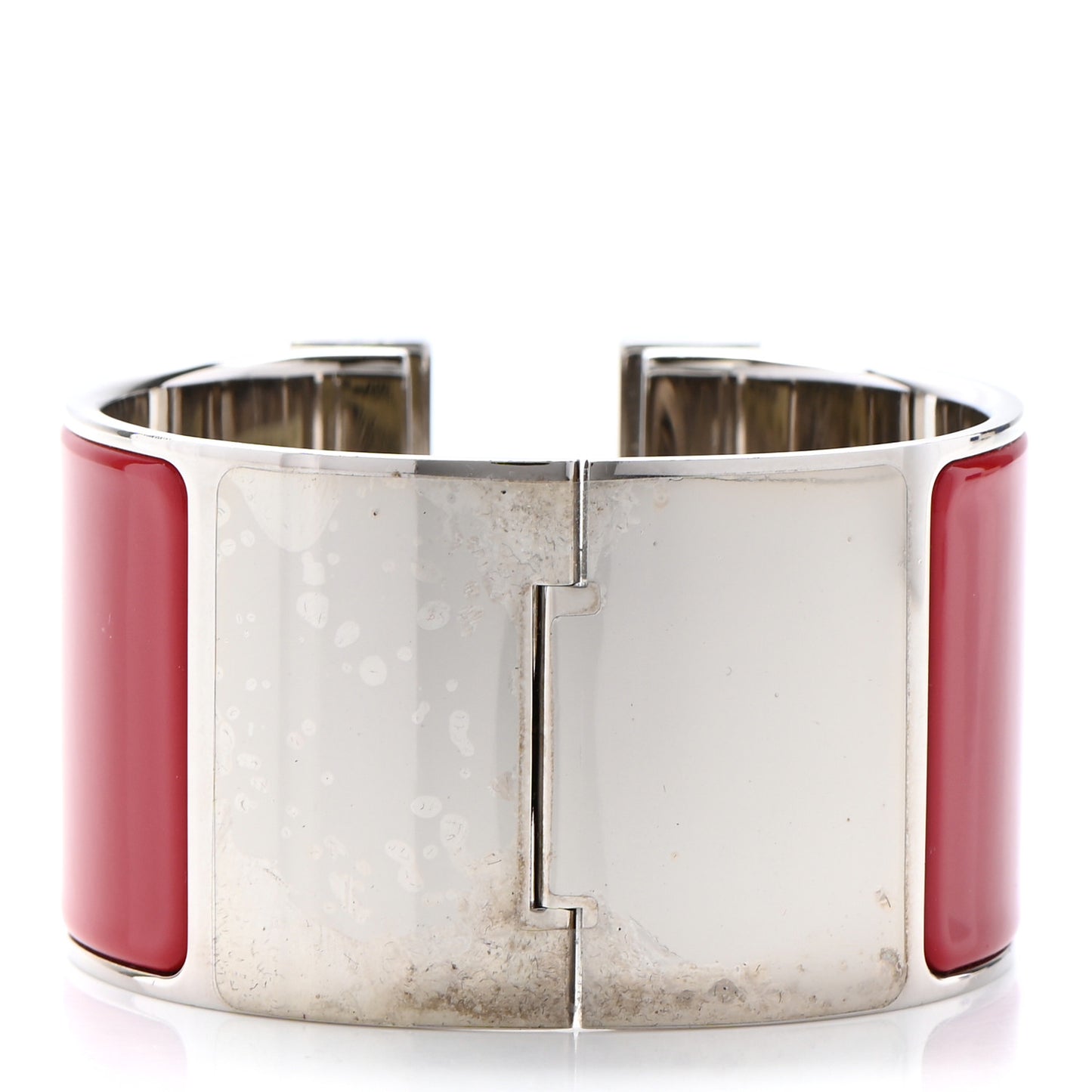 Enamel Clic Clac H Extra Wide Bracelet PM Red