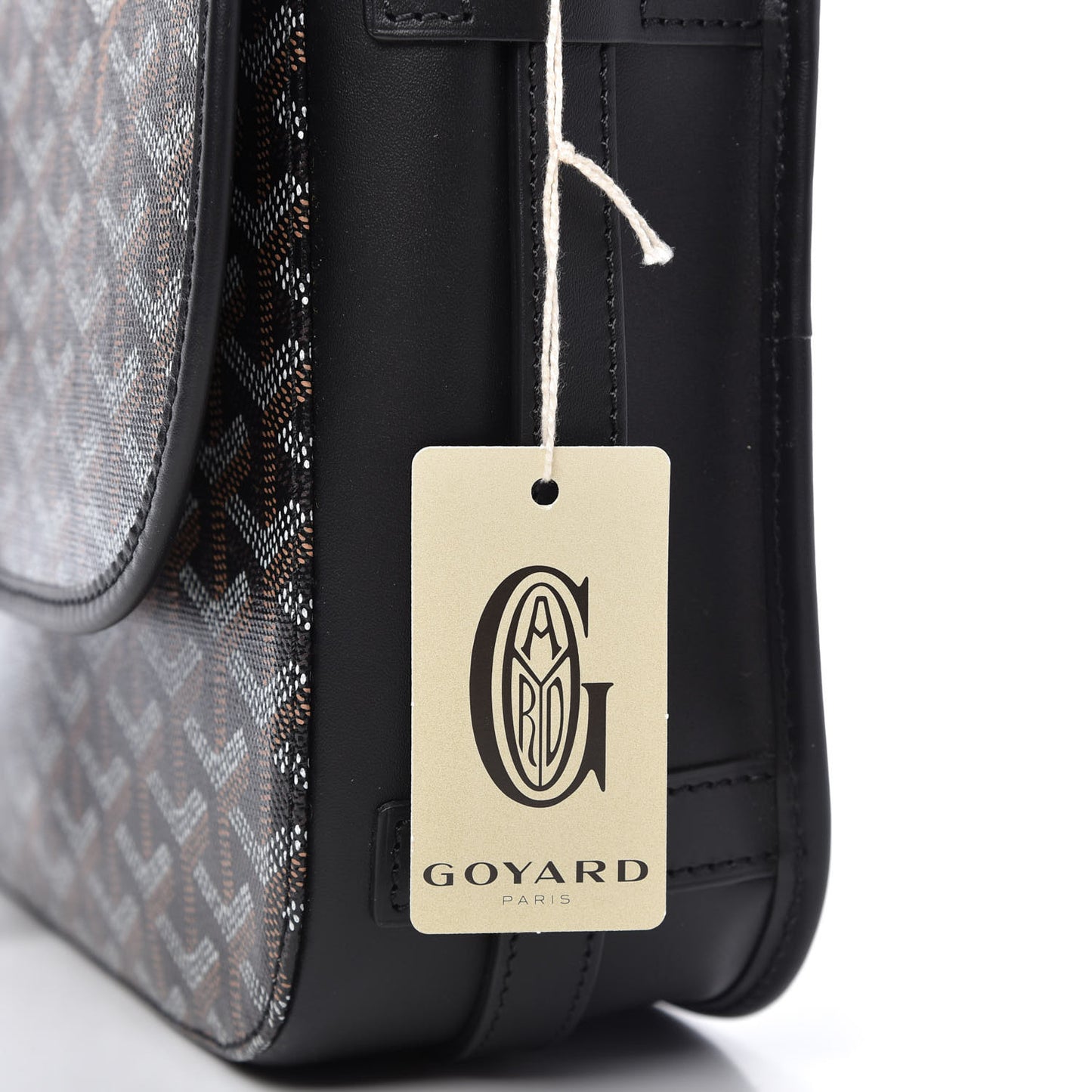 Goyardine Belvedere II MM Messenger Bag Black