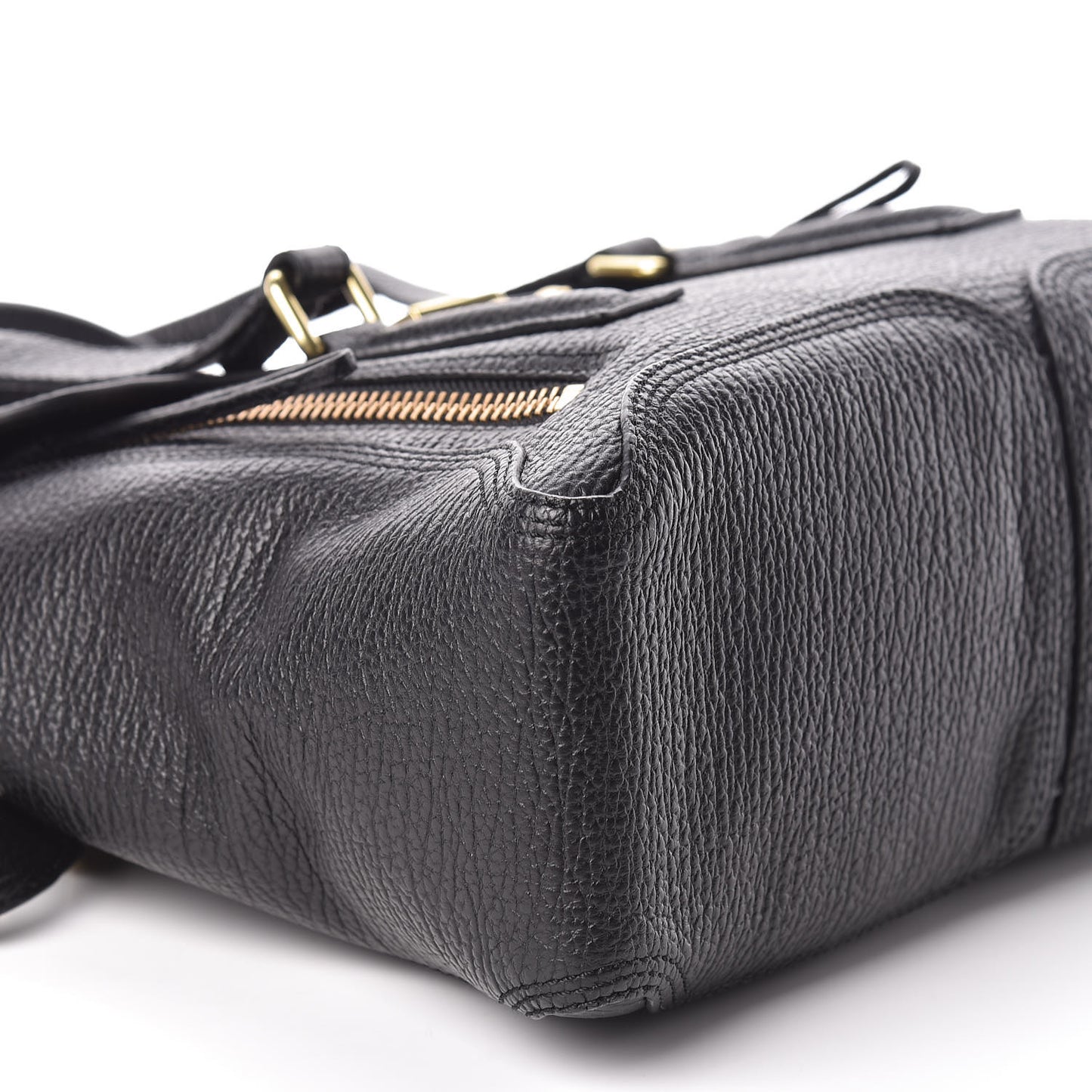 3.1 Textured Calfskin Medium Pashli Satchel Black