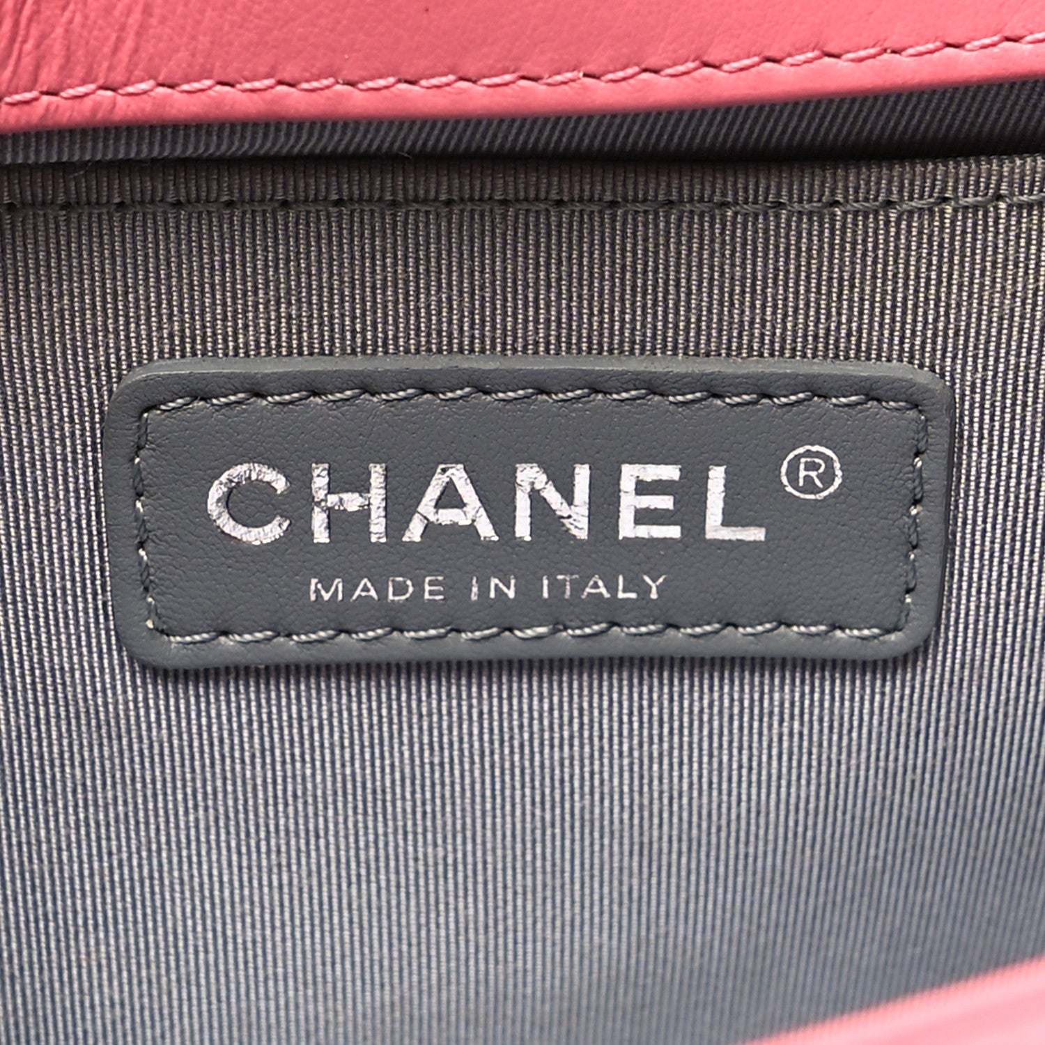Chanel Lambskin Chevron Quilted Medium Boy Flap Pink 6 of 10