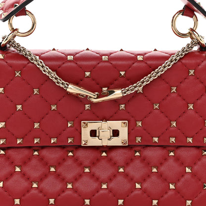 Valentino Garavani Nappa Medium Rockstud Spike Shoulder Bag Rosso Valentino 7 of 10