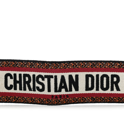 Christian Dior Canvas Embroidered Shoulder Strap Multicolor 4 of 5