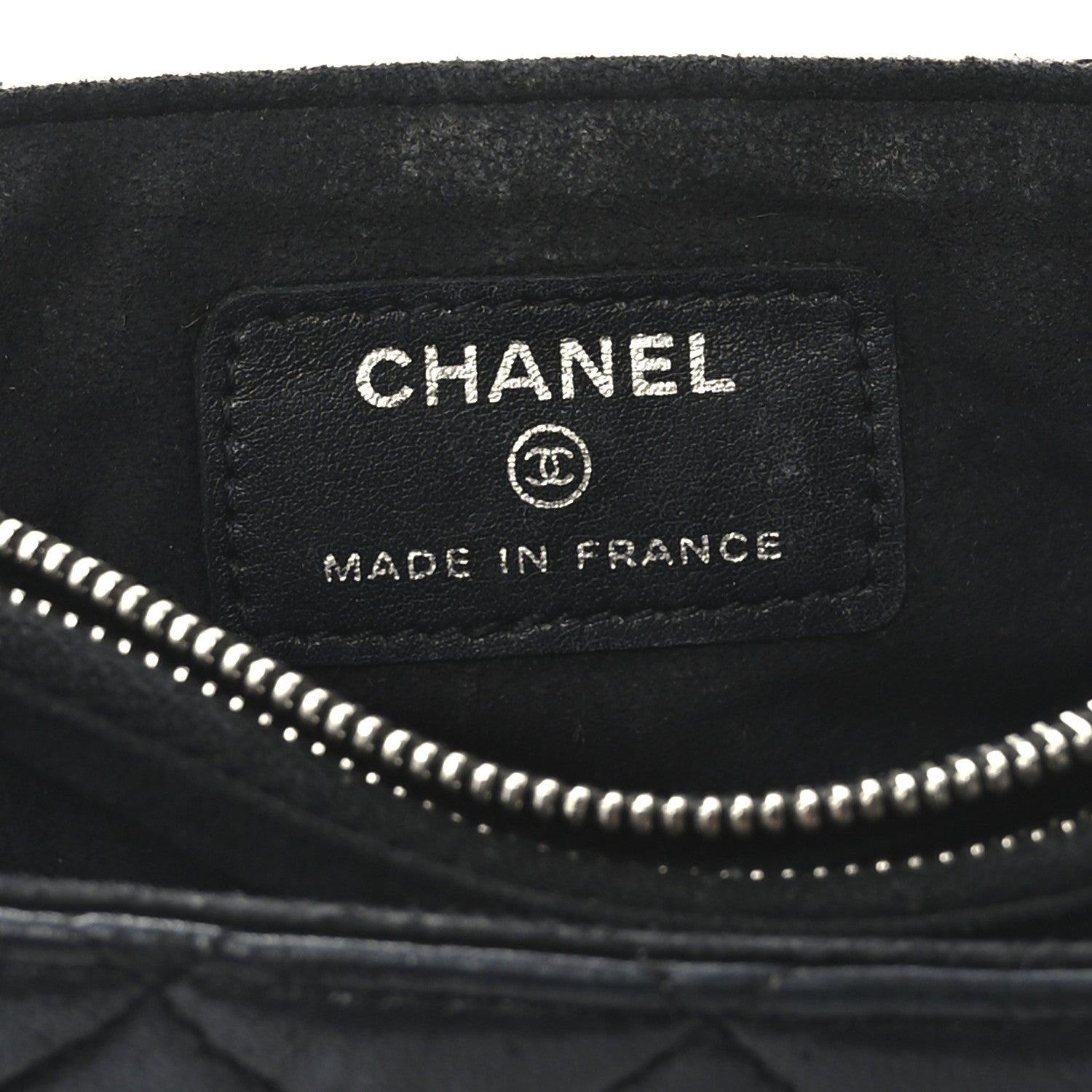 Chanel Lambskin Quilted Mini Phone Holder Clutch Black 6 of 10