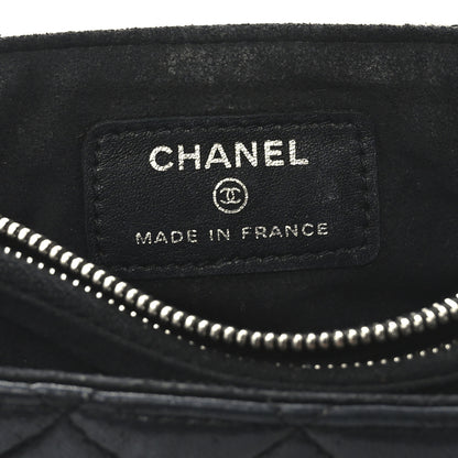 Chanel Lambskin Quilted Mini Phone Holder Clutch Black 6 of 10