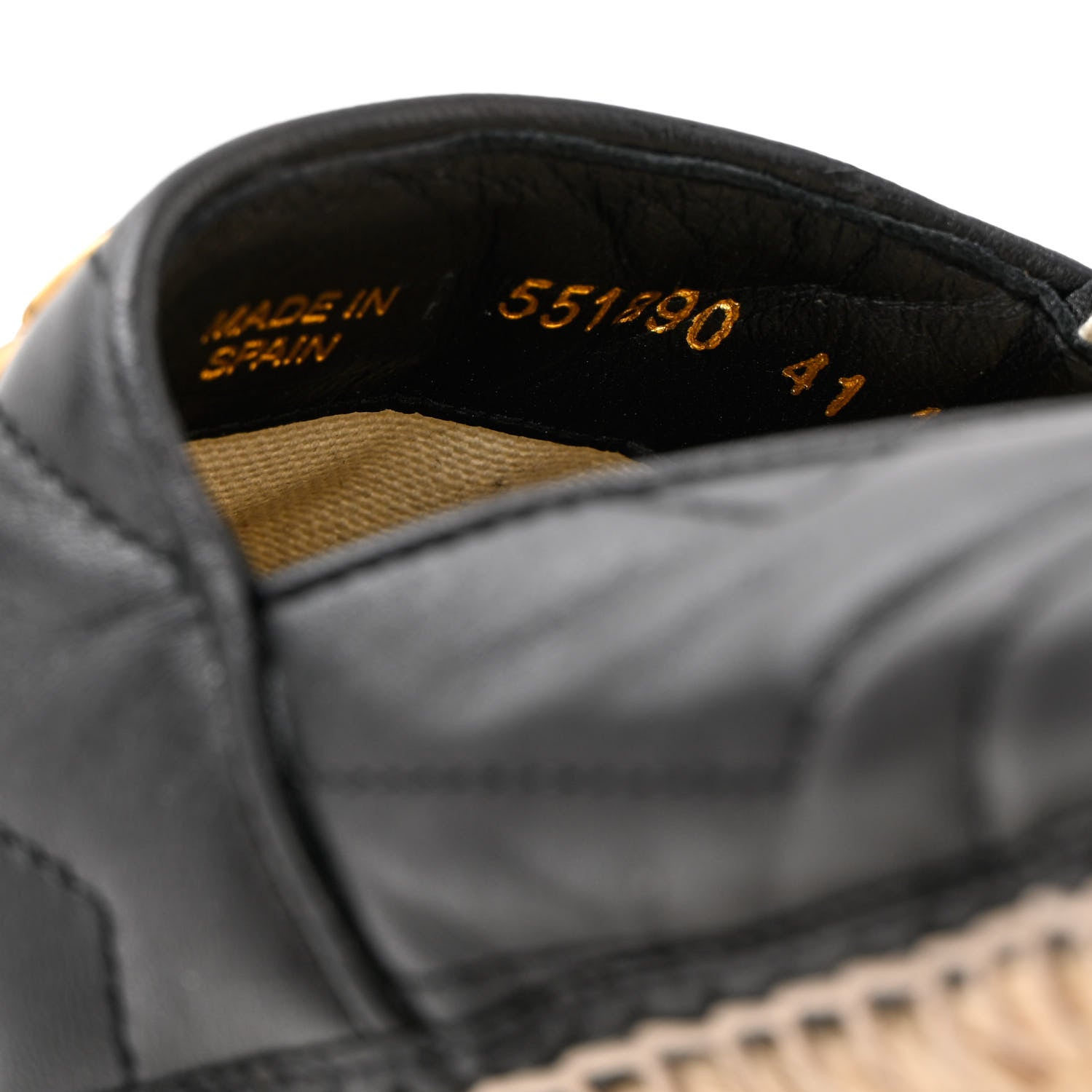 Gucci Nappa Matelasse GG Marmont Espadrilles 41 Black 6 of 14