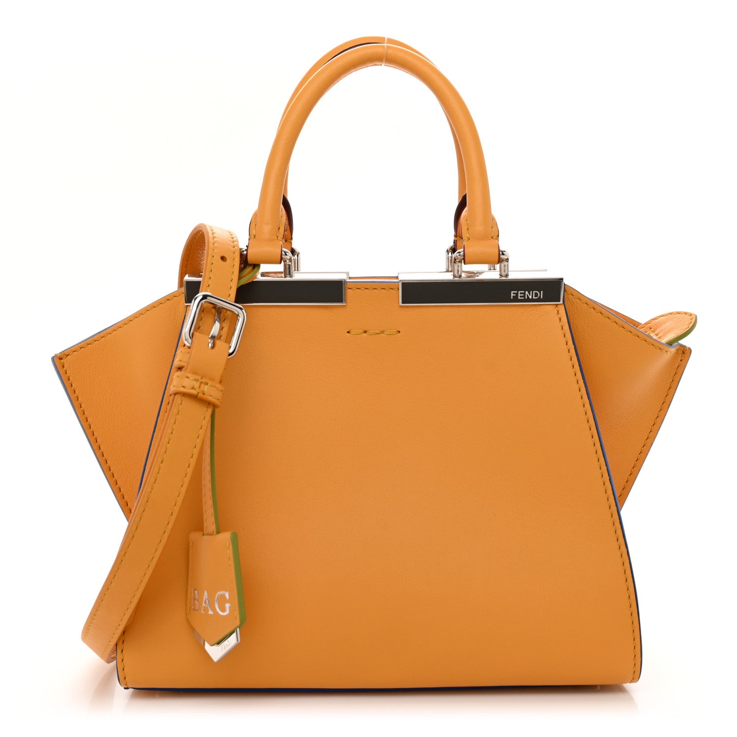 Fendi Vitello Dolce Mini 3Jours Tote Miel 1 of 11