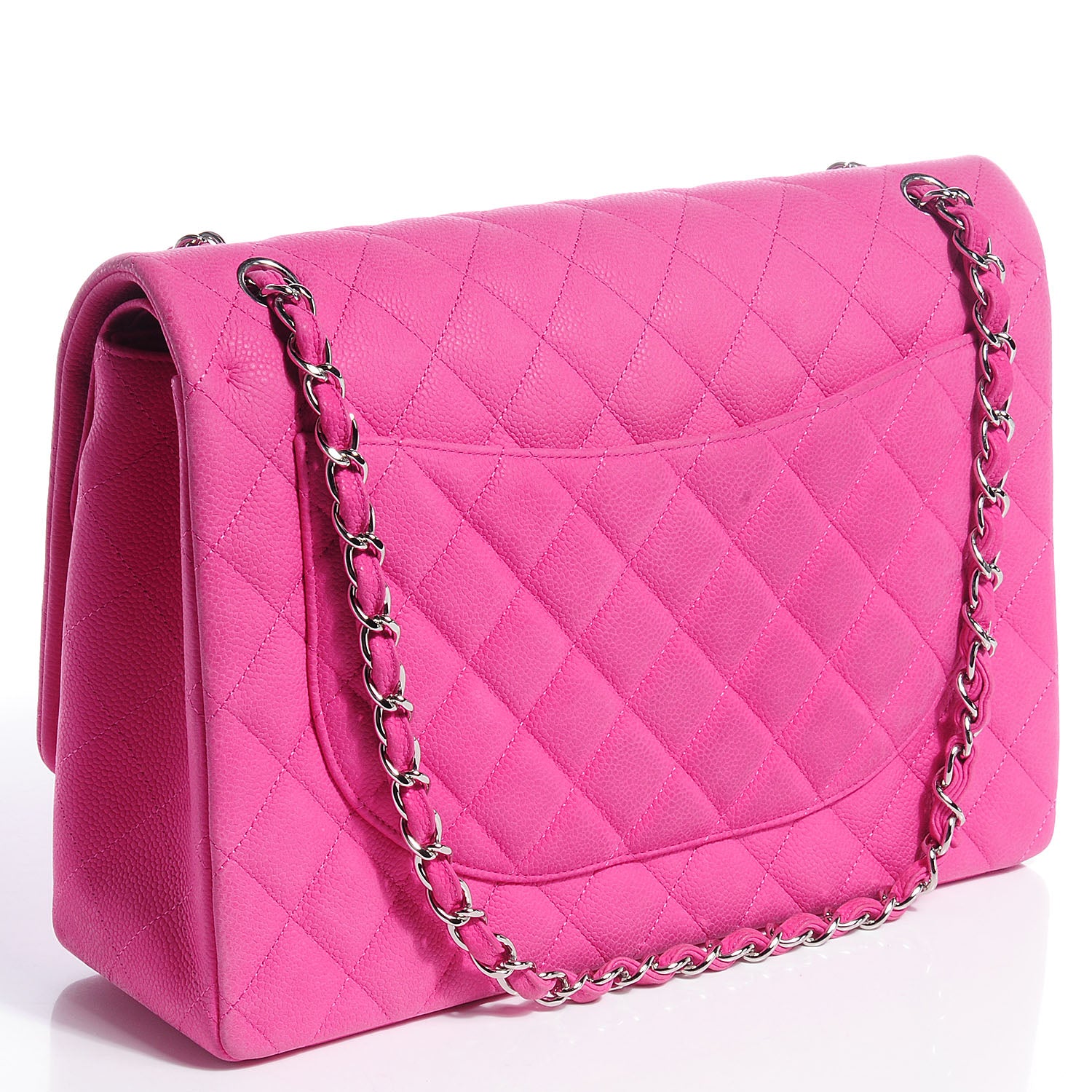 Chanel Iridescent Caviar Maxi Double Flap Pink 3 of 8