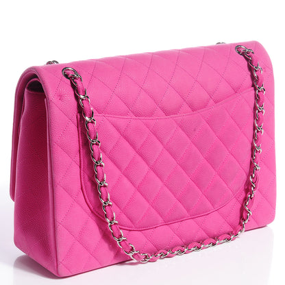 Chanel Iridescent Caviar Maxi Double Flap Pink 3 of 8