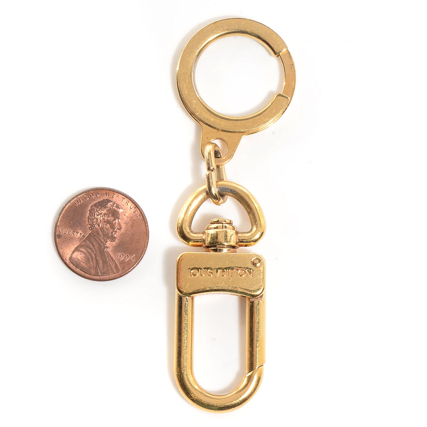Louis Vuitton Pochette Extender Key Ring Gold 2 of 4