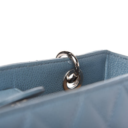 Chanel Caviar Quilted Petit Shopping Tote PST Blue 10 of 10