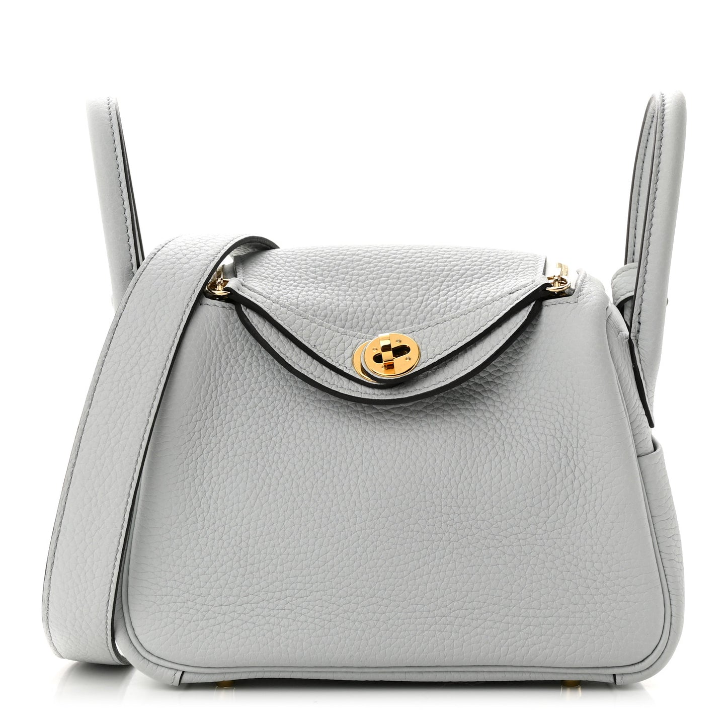 Taurillon Clemence Mini Lindy 20 Bleu Pale