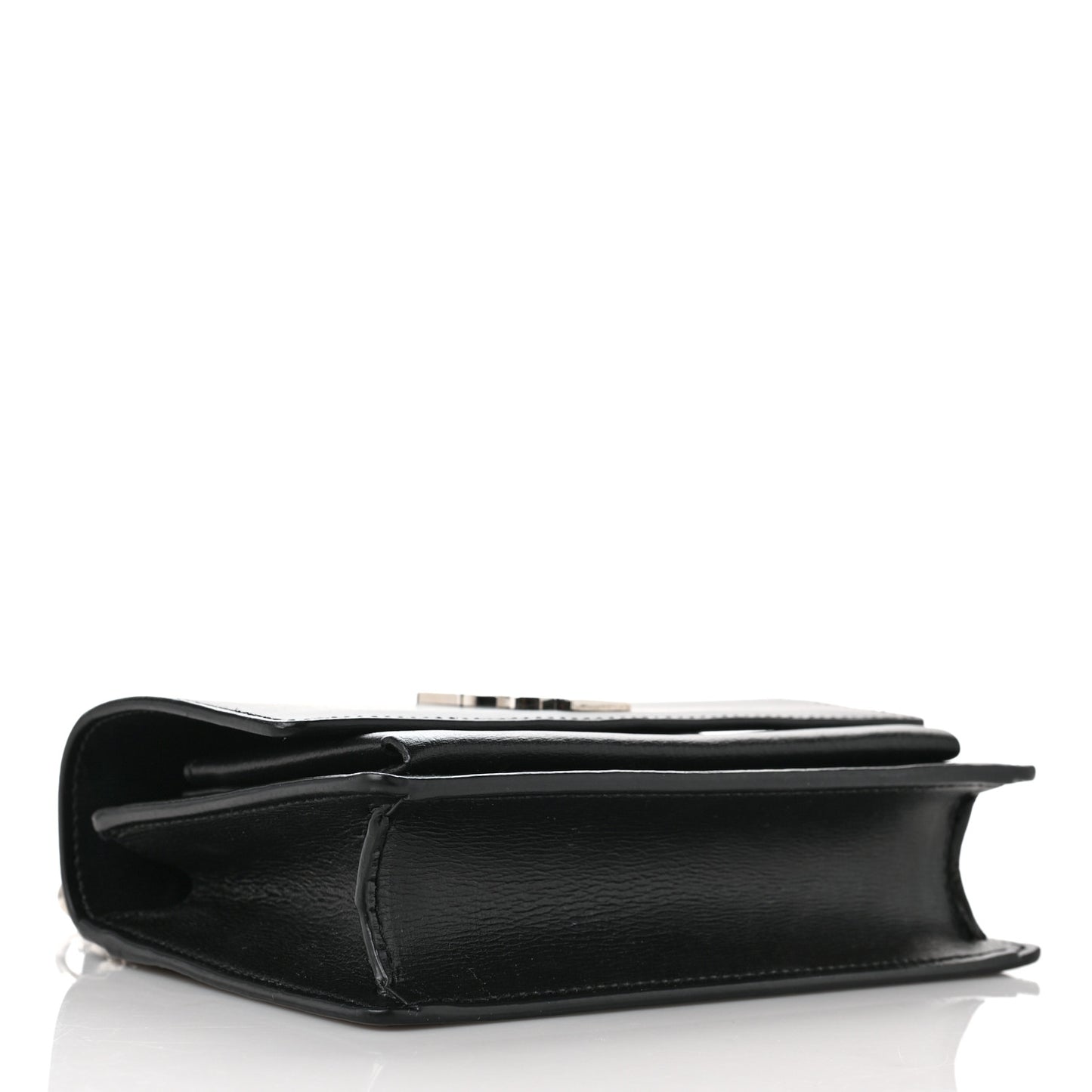 Calfskin Monogram Sunset Chain Wallet Black