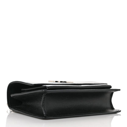 Saint Laurent Calfskin Monogram Sunset Chain Wallet Black 4 of 10