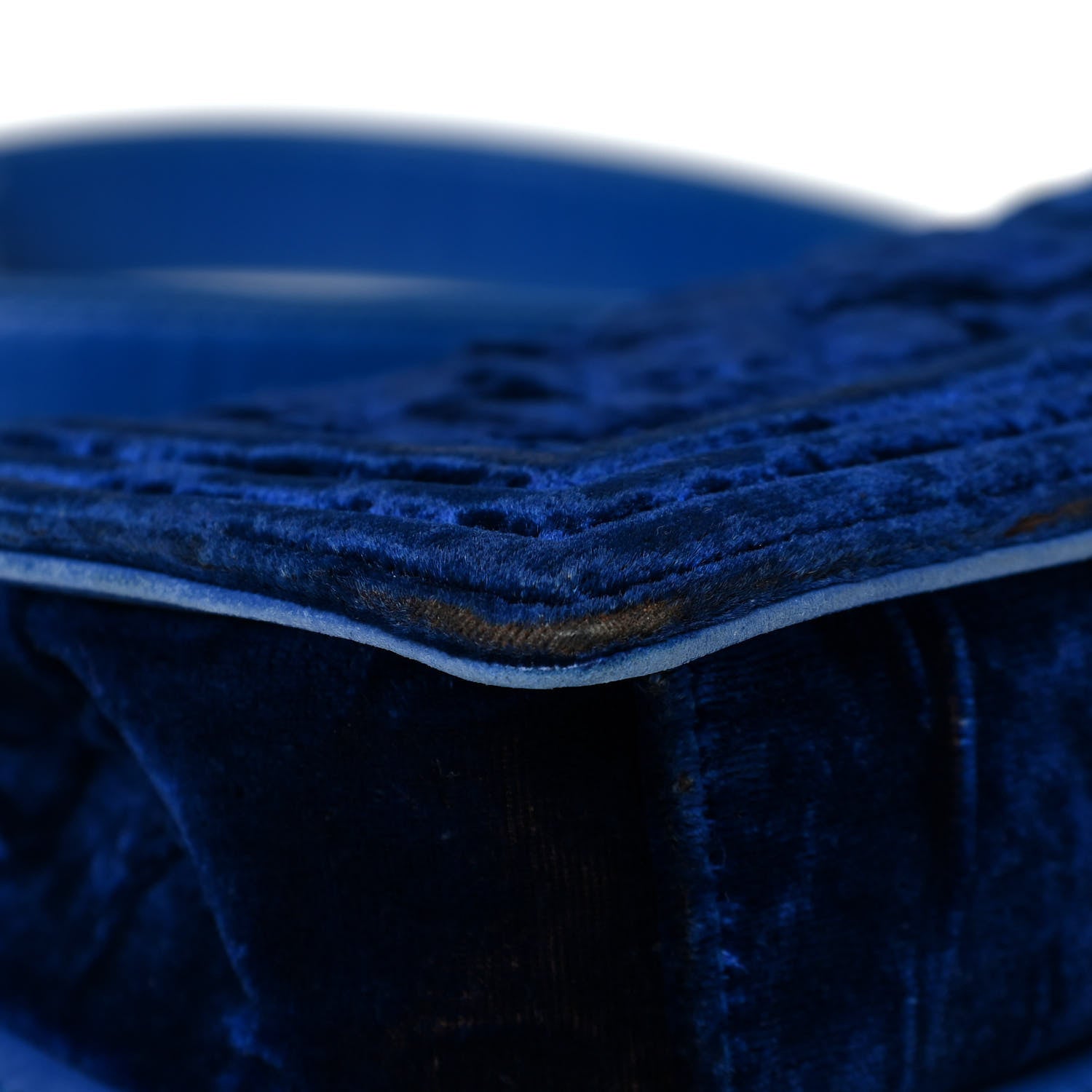 Chanel Velvet Quilted Small Boy Flap Blue 10 of 19
