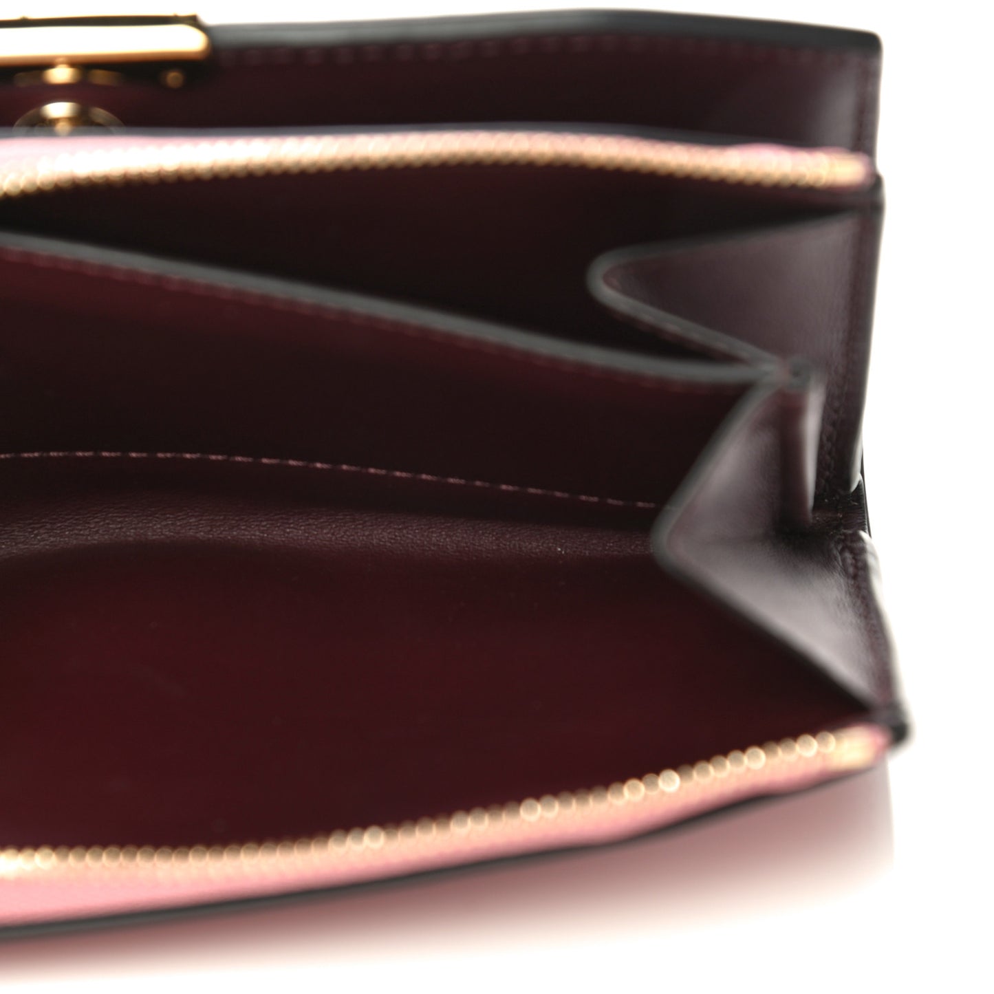 Calfskin Alvington Continental Wallet Pale Orchid