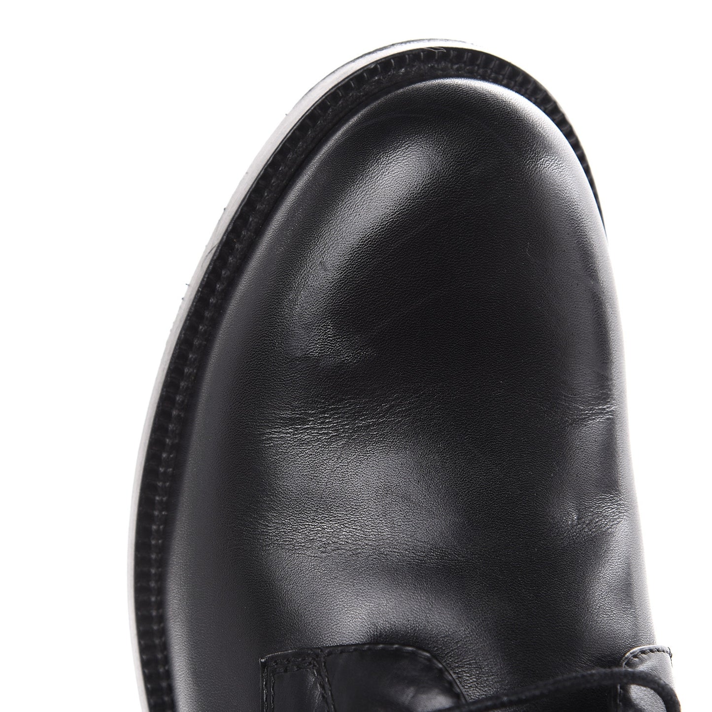 Smooth Calfskin Studded Boots 39 Black