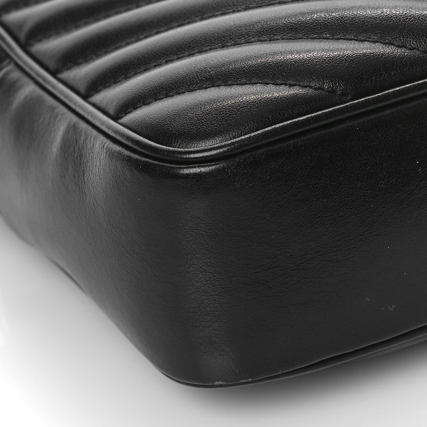 Calfskin Matelasse Monogram Lou Camera Bag Black