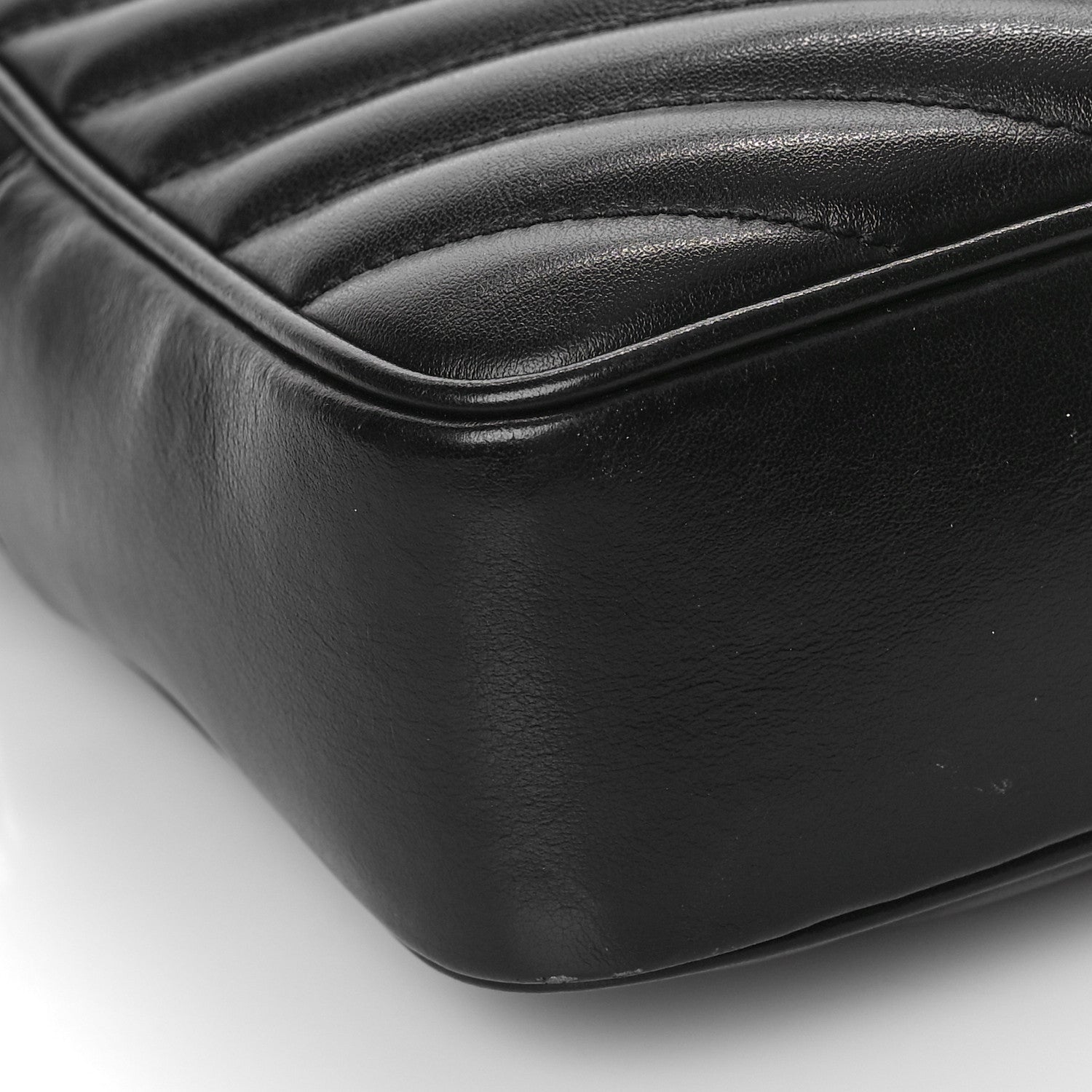 Saint Laurent Calfskin Matelasse Monogram Lou Camera Bag Black 7 of 9