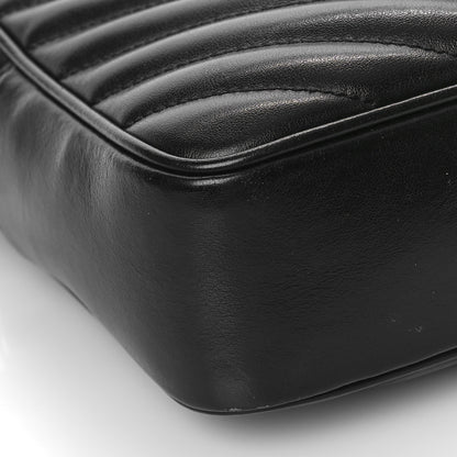 Saint Laurent Calfskin Matelasse Monogram Lou Camera Bag Black 7 of 9