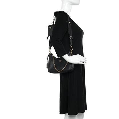 Prada Saffiano Lux Re-Edition 2005 Shoulder Bag Black 2 of 10
