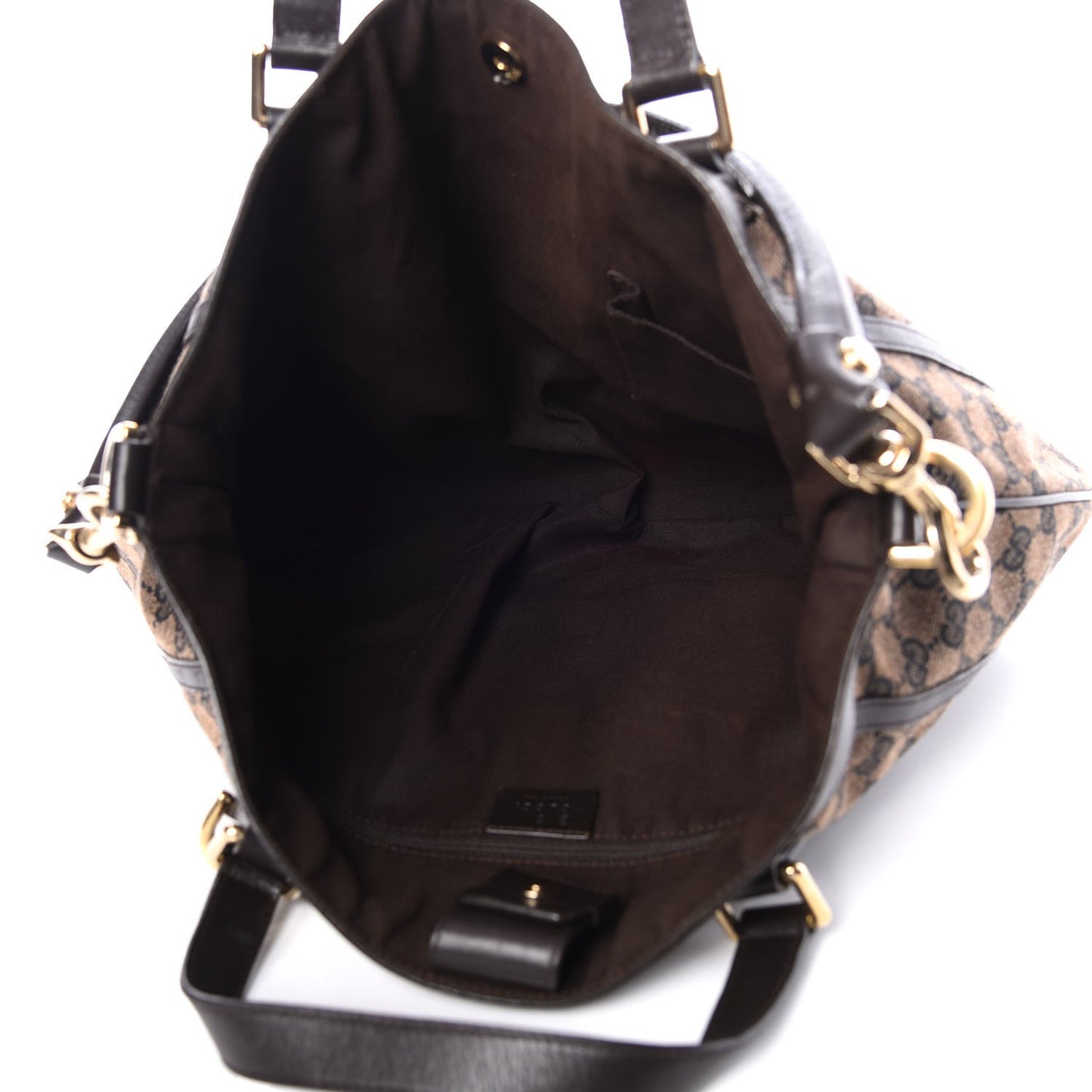 Monogram Medium Abbey Convertible Tote Dark Brown