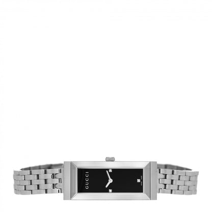 Gucci Stainless Steel Diamond 14mm G-Frame Quartz Watch Black 2 of 5