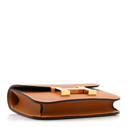 Hermes Epsom Constance Slim Wallet Gold 5 of 11