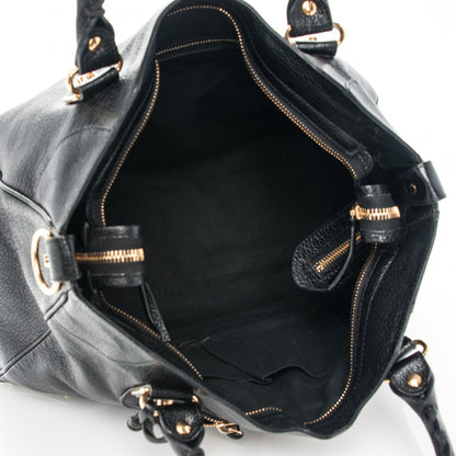 Balenciaga Chevre Gold Metallic Edge Hardware Velo Black 6 of 8