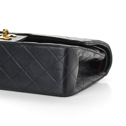 Chanel Lambskin Quilted Medium Double Flap Navy 15 of 15