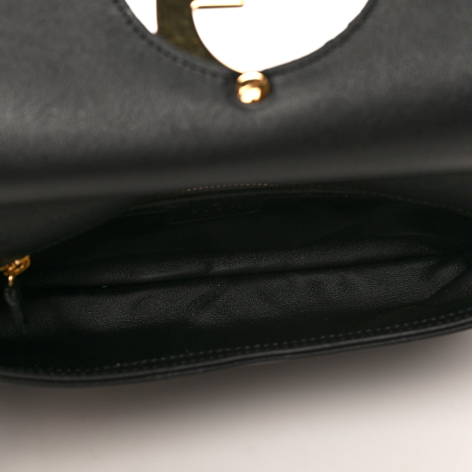 Gucci Roxy Calfskin Blondie Chain Shoulder Flap Bag Black 5 of 8