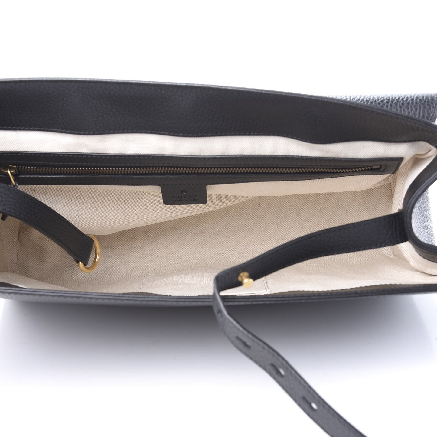 Calfskin GG Marmont Messenger Bag Black