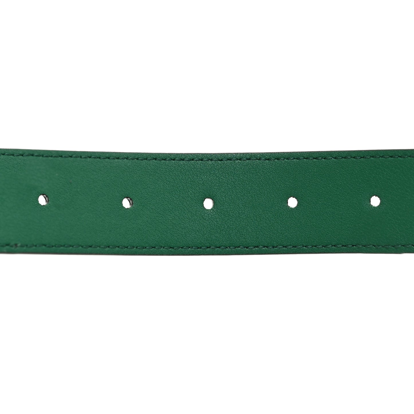 GG Supreme Monogram Anaconda Double G 30mm Belt 120 48 Ebony Emerald