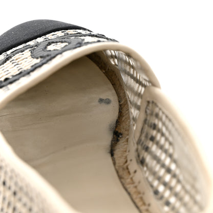 Chanel Mesh Grosgrain CC Espadrilles 38 Beige Black 8 of 8