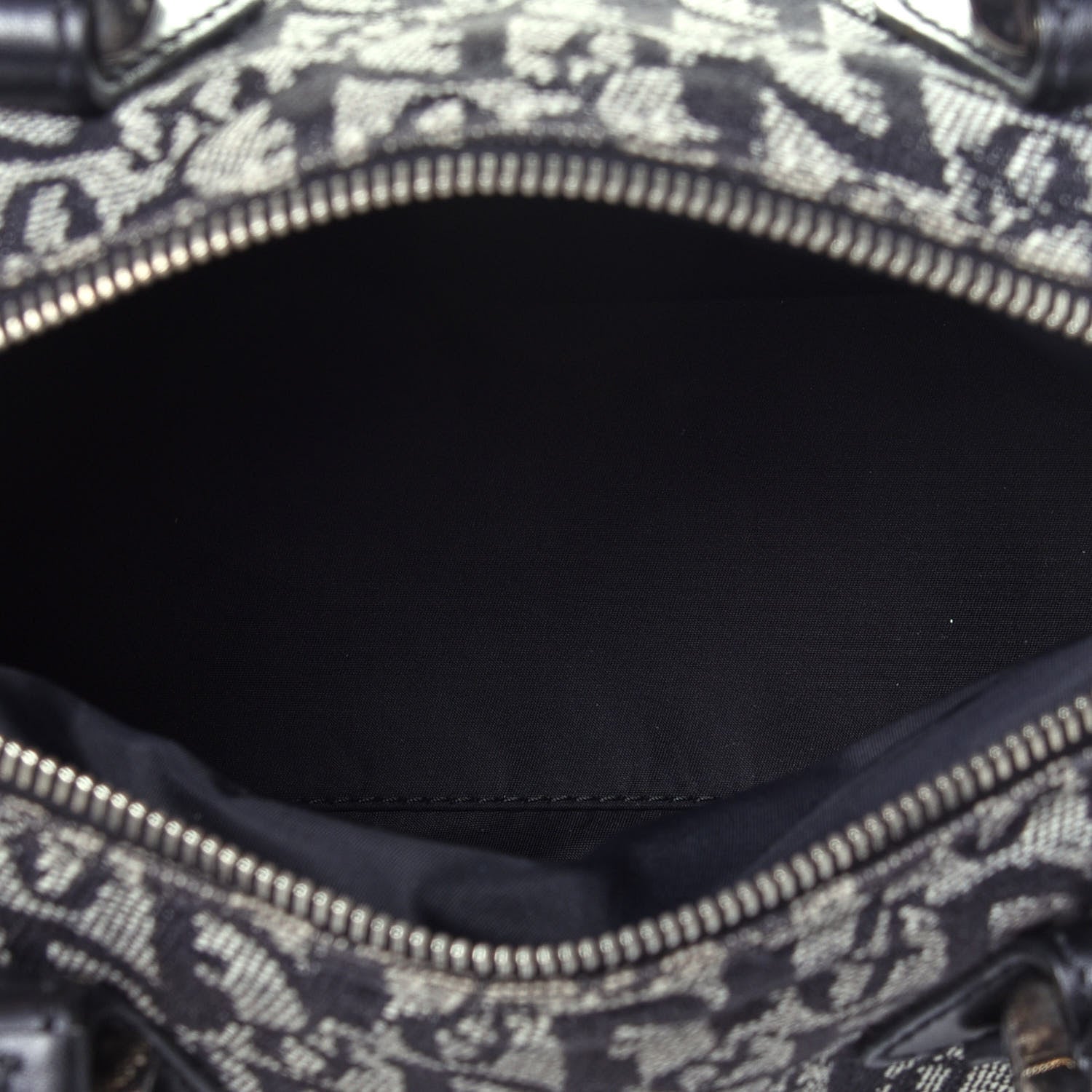 Christian Dior Monogram Boston Black 5 of 12