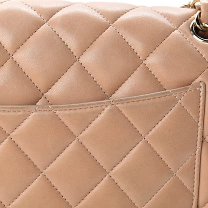 Chanel Lambskin Quilted Jumbo Double Flap Beige Clair 23 of 25