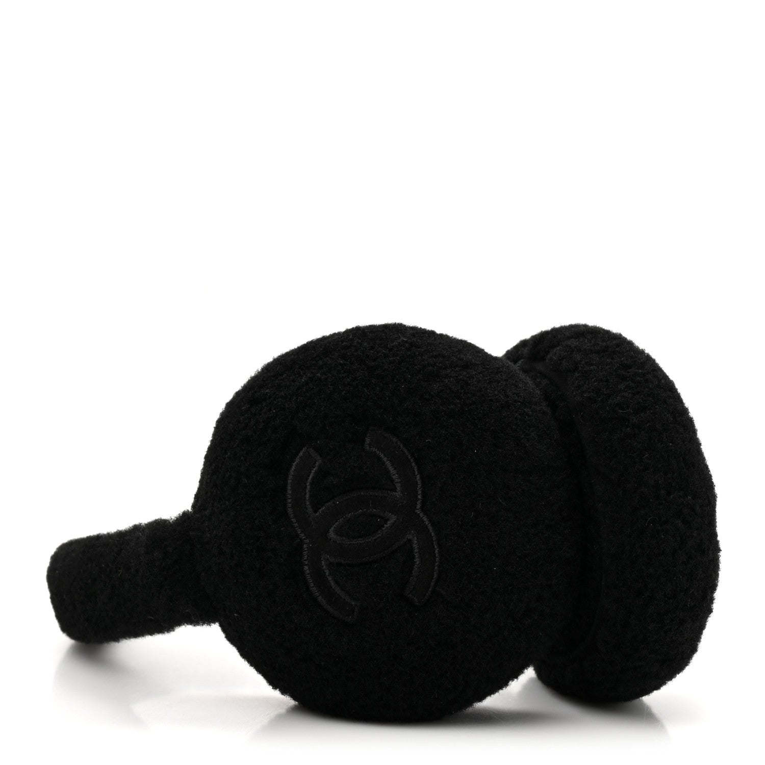 Chanel Shearling CC Ear Muffs Black 4 of 6
