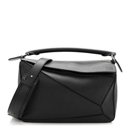 Loewe Calfskin Medium Puzzle Bag Black 1 of 9