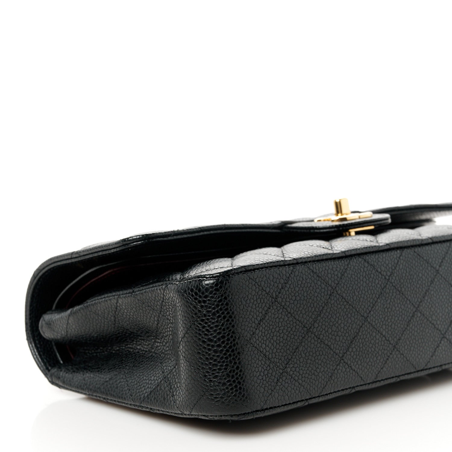 Chanel Caviar Quilted Medium Double Flap Black 10 of 11