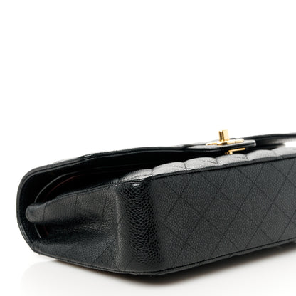 Chanel Caviar Quilted Medium Double Flap Black 10 of 11