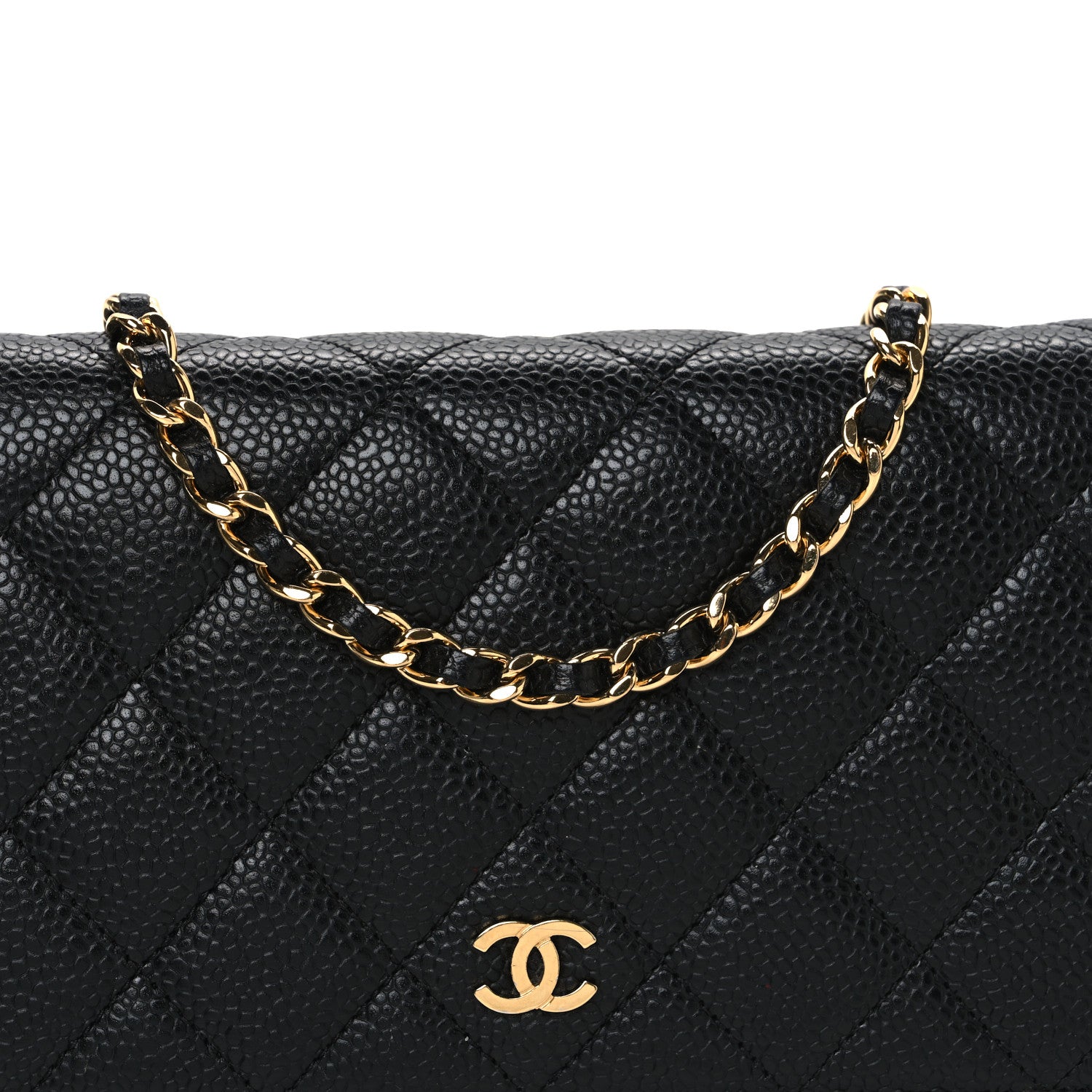 Chanel Caviar Quilted Wallet on Chain WOC Black 9 of 11
