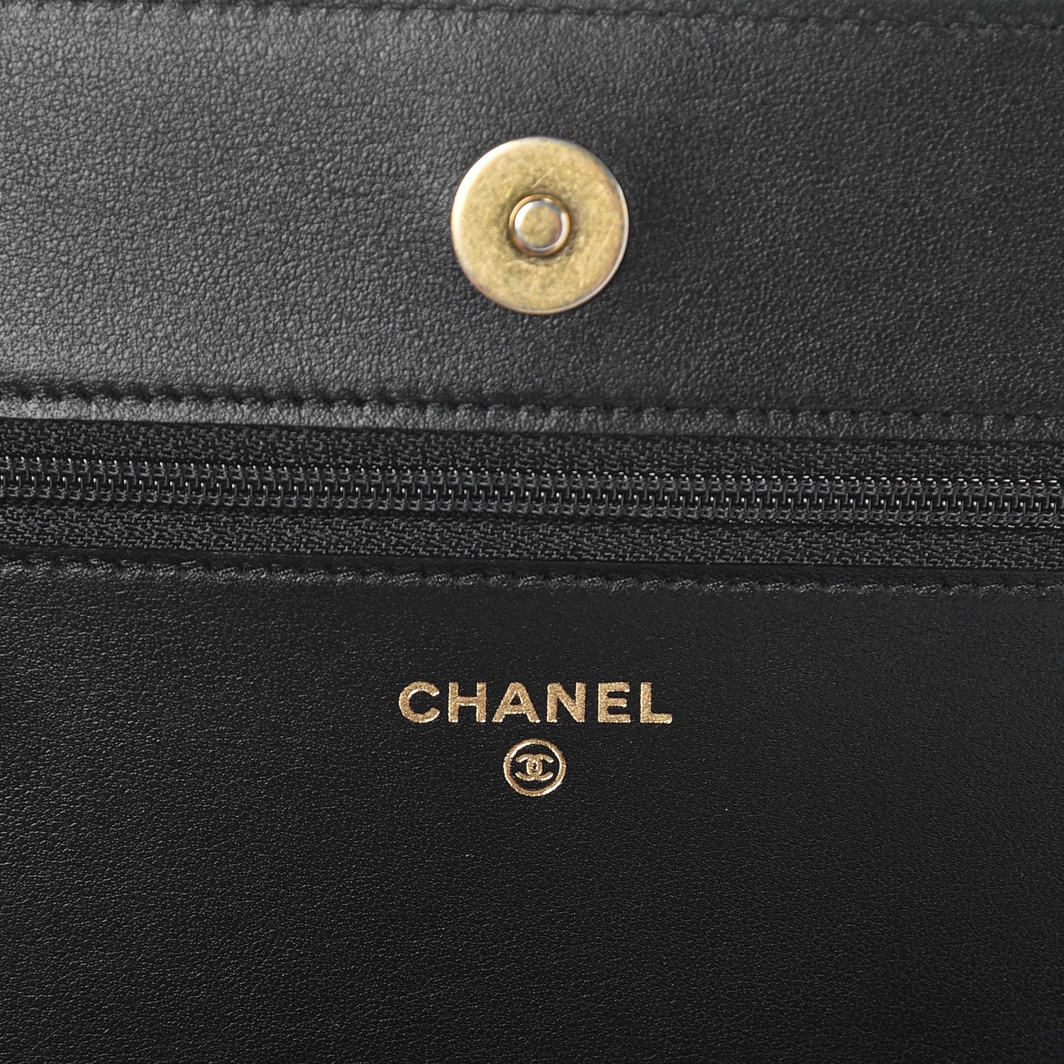 Chanel Caviar Quilted Boy Wallet On Chain WOC Black 6 of 9