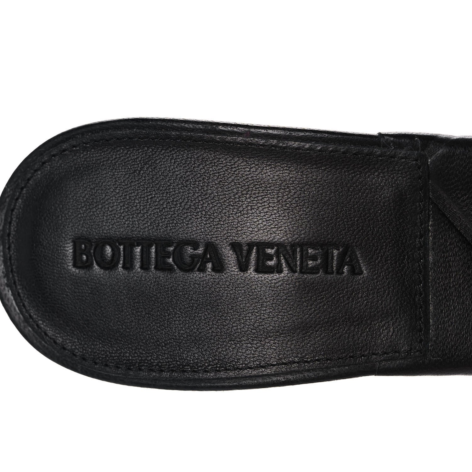Bottega Veneta Nappa Quilted Rubber Lido Mule Sandals 37.5 Black 7 of 7