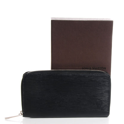 Louis Vuitton Epi Zippy Wallet Black 5 of 8