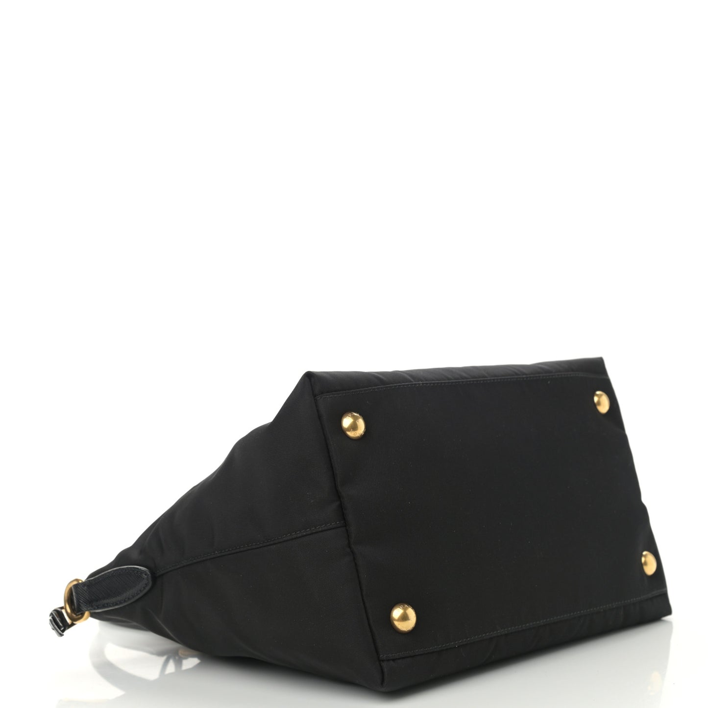 Tessuto Nylon Saffiano Small Satchel Black