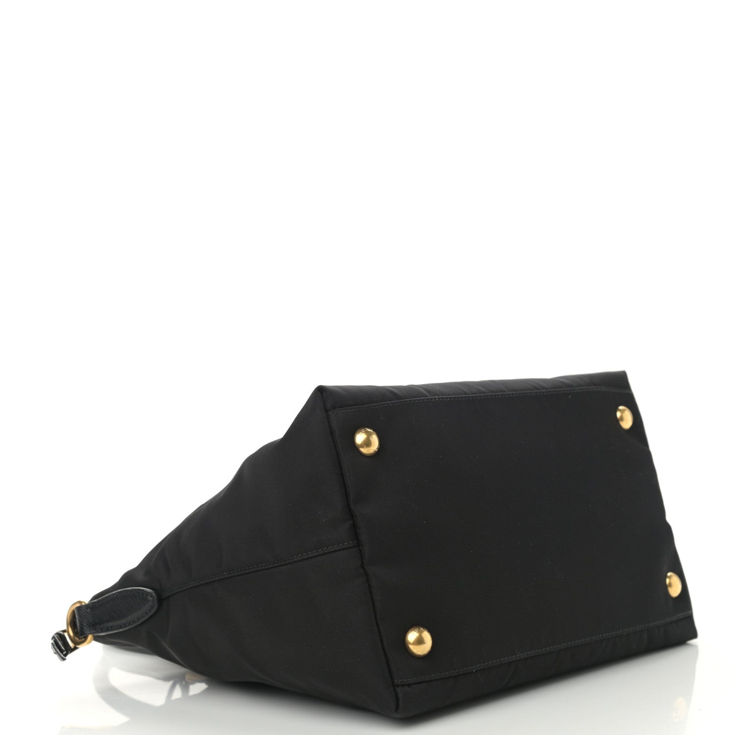 Prada Tessuto Nylon Saffiano Small Satchel Black 4 of 11