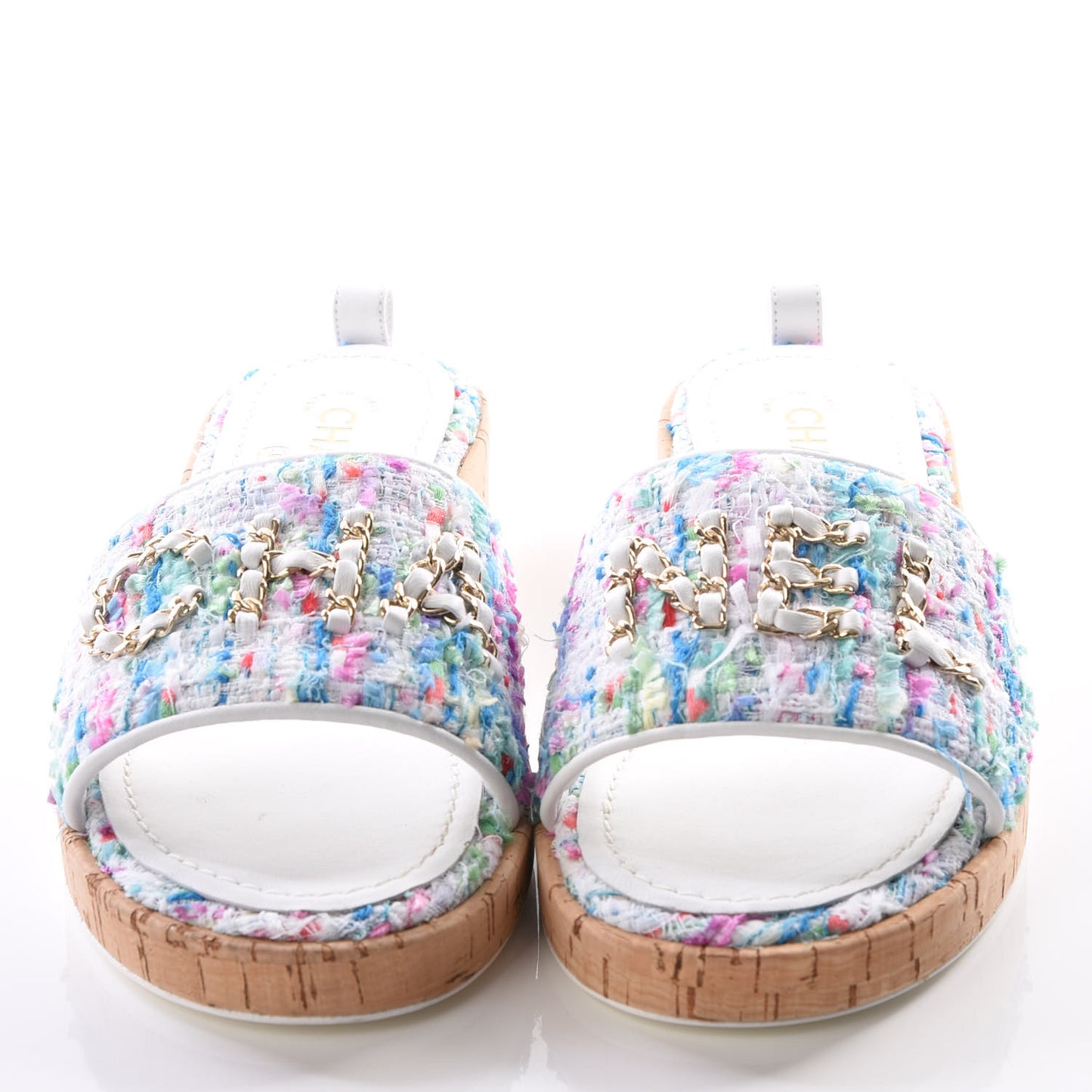 Tweed Logo Mules 40.5 Multicolor