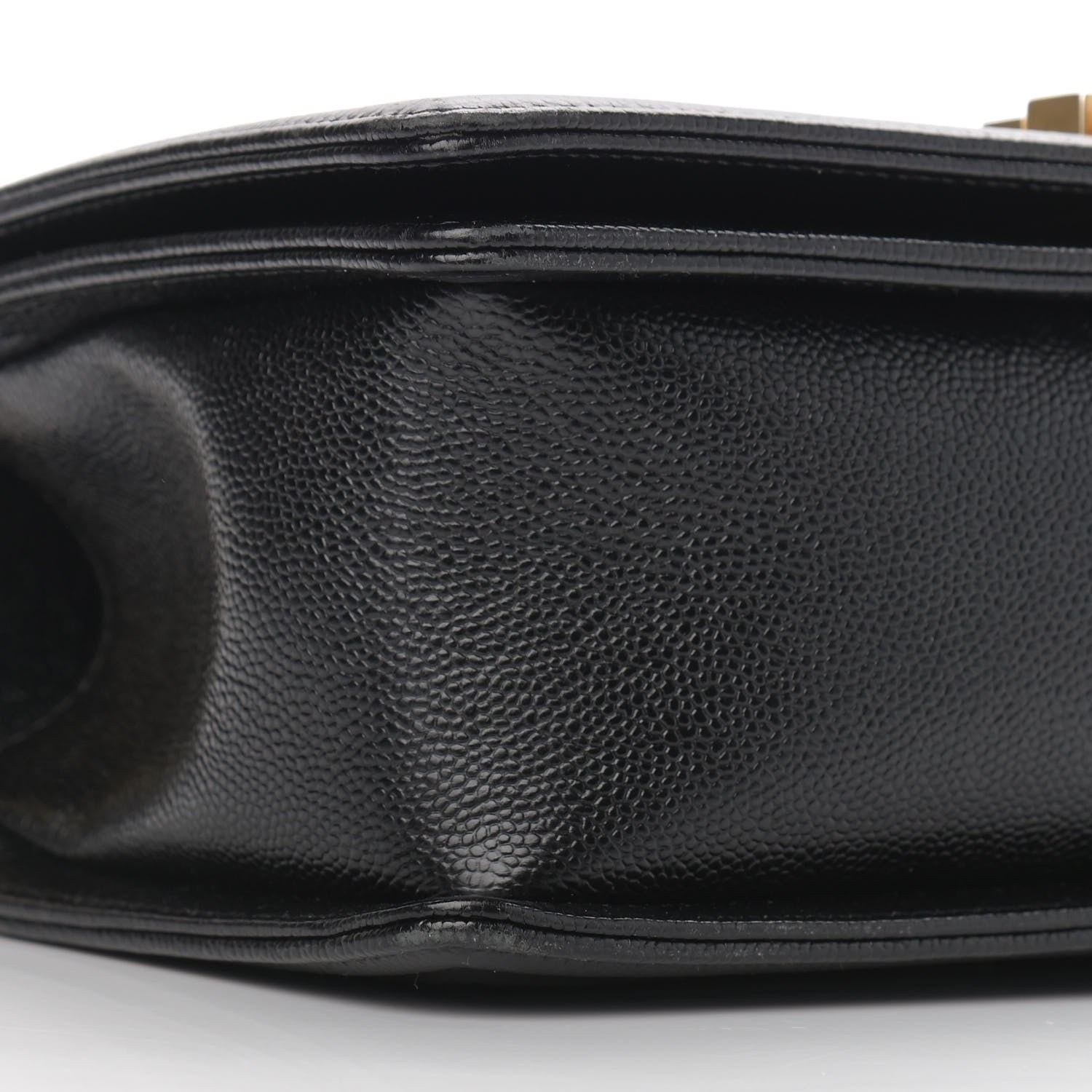 Chanel Caviar Chevron Quilted Medium Boy Flap Black 9 of 10
