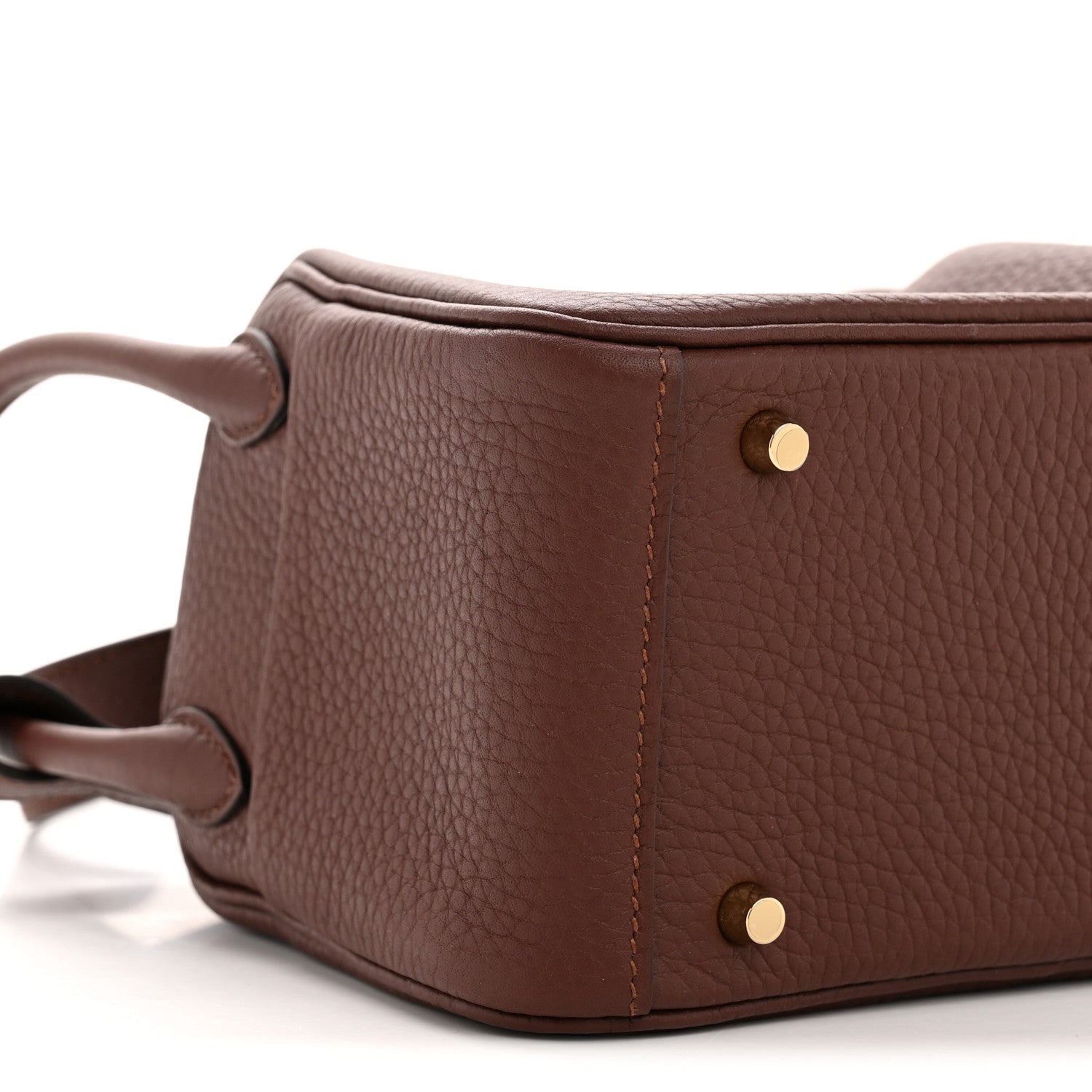 Hermes Taurillon Clemence Mini Lindy 20 Terre 9 of 11